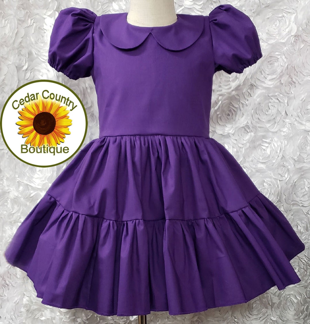 Pretty Purple Puffy Sleeve Dress for Infant Baby Toddler Girl - Etsy