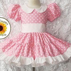 Pink Polka Dot Toddler Dress - Etsy