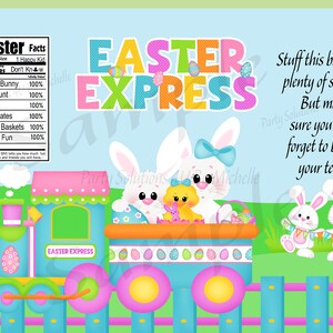 Easter Treat Bag/Chip Bag Design Digital Download