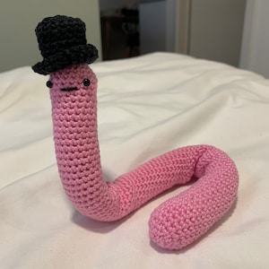 Shelby The Worm Amigirumi Crochet Pattern. Fast, Easy, Fun & Poseable Language English image 3