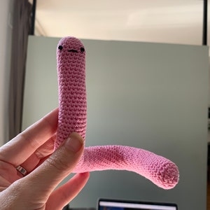 Shelby The Worm Amigirumi Crochet Pattern. Fast, Easy, Fun & Poseable Language English image 5