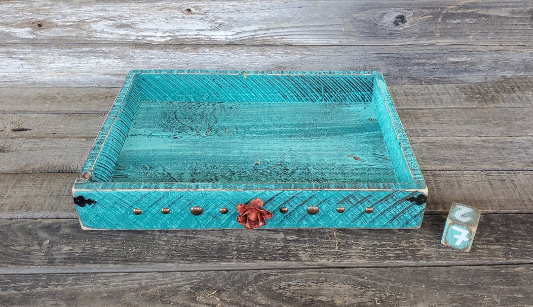 NEW Farmhouse Tray Charcuterie Dots 18x13.5 Large Coral Etsy