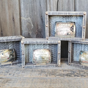Single buckle display barnwood brown.  Starting at packs of 4 and go up to 10.  Free shipping