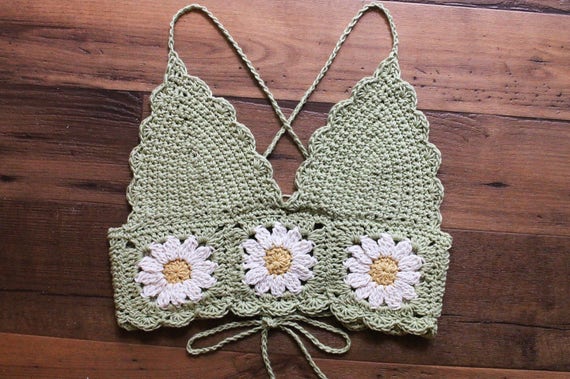 daisy crochet top