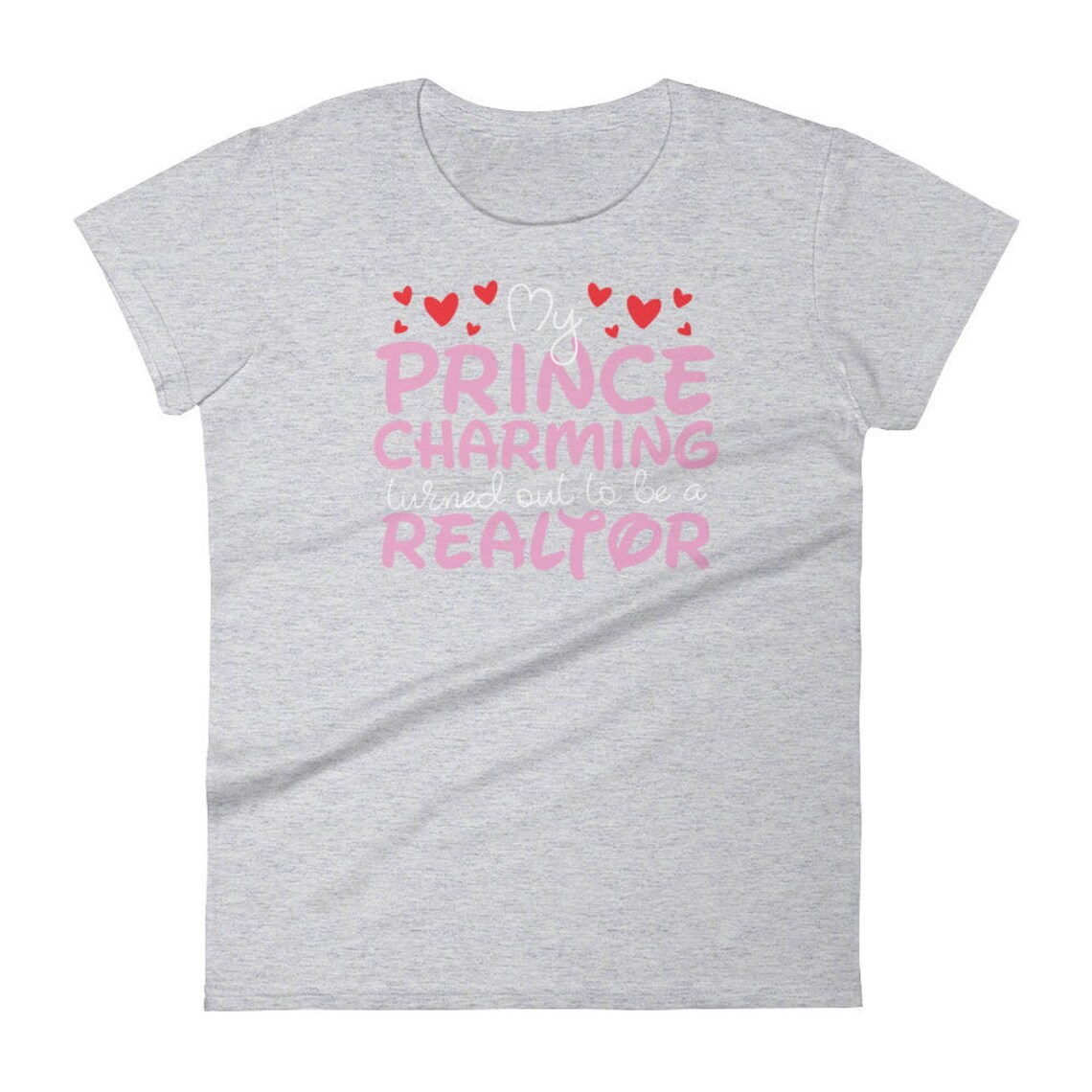 Prince Charming Realtor Shirt Graphic Tee Women's Short Etsy