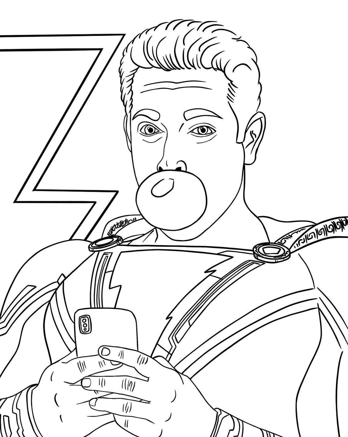 Shazam Logo Coloring Pages Coloring Pages