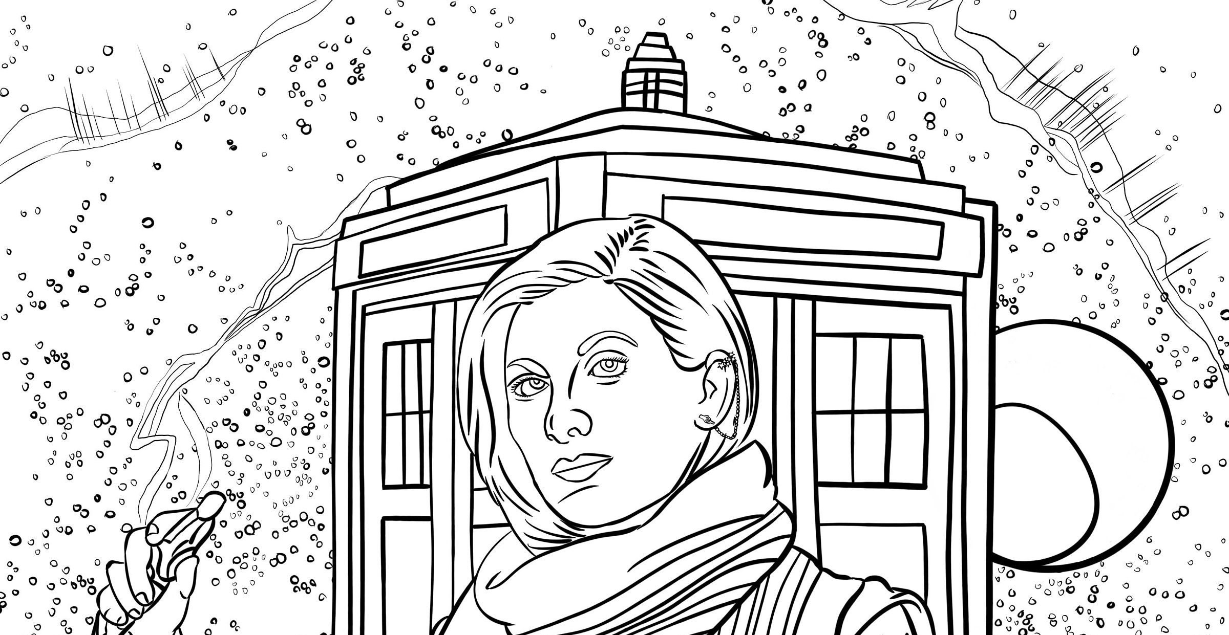 Thirteenth Doctor Printable Coloring Sheet | Etsy