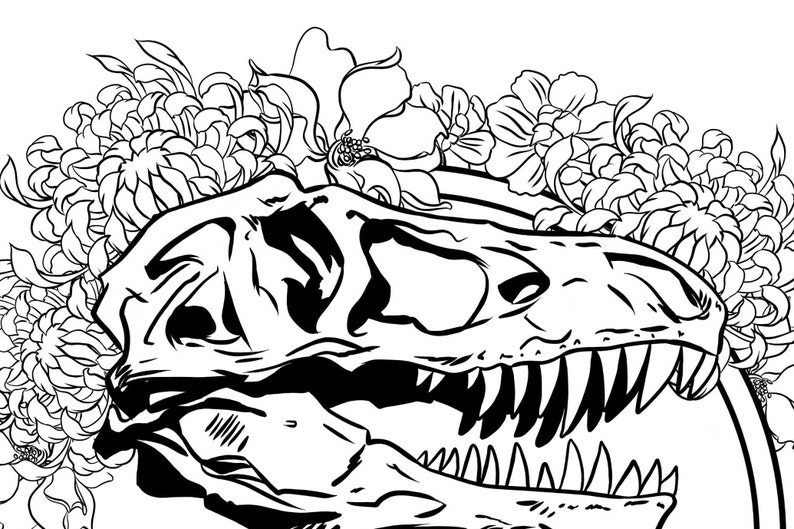 Jurassic Park Logo Printable Coloring Sheet | Etsy