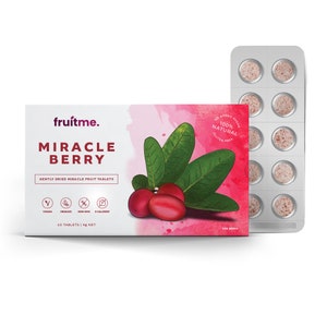 Miracle Berry Tablets 10 Pack 10 Gently Dried Miracle Fruit Pills Sweeten Those Sour Moments With FruitMe image 2