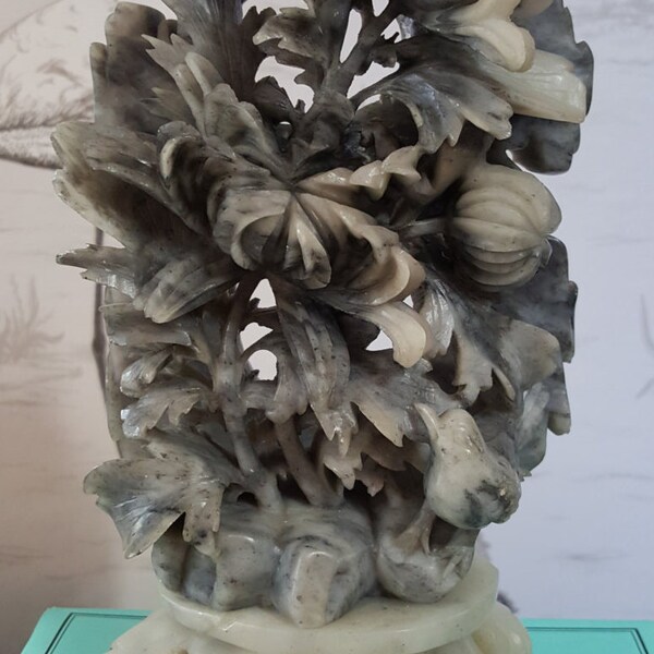 RESERVED FOR Laura: Midcentury Chinese Carved Soapstone Sculpture