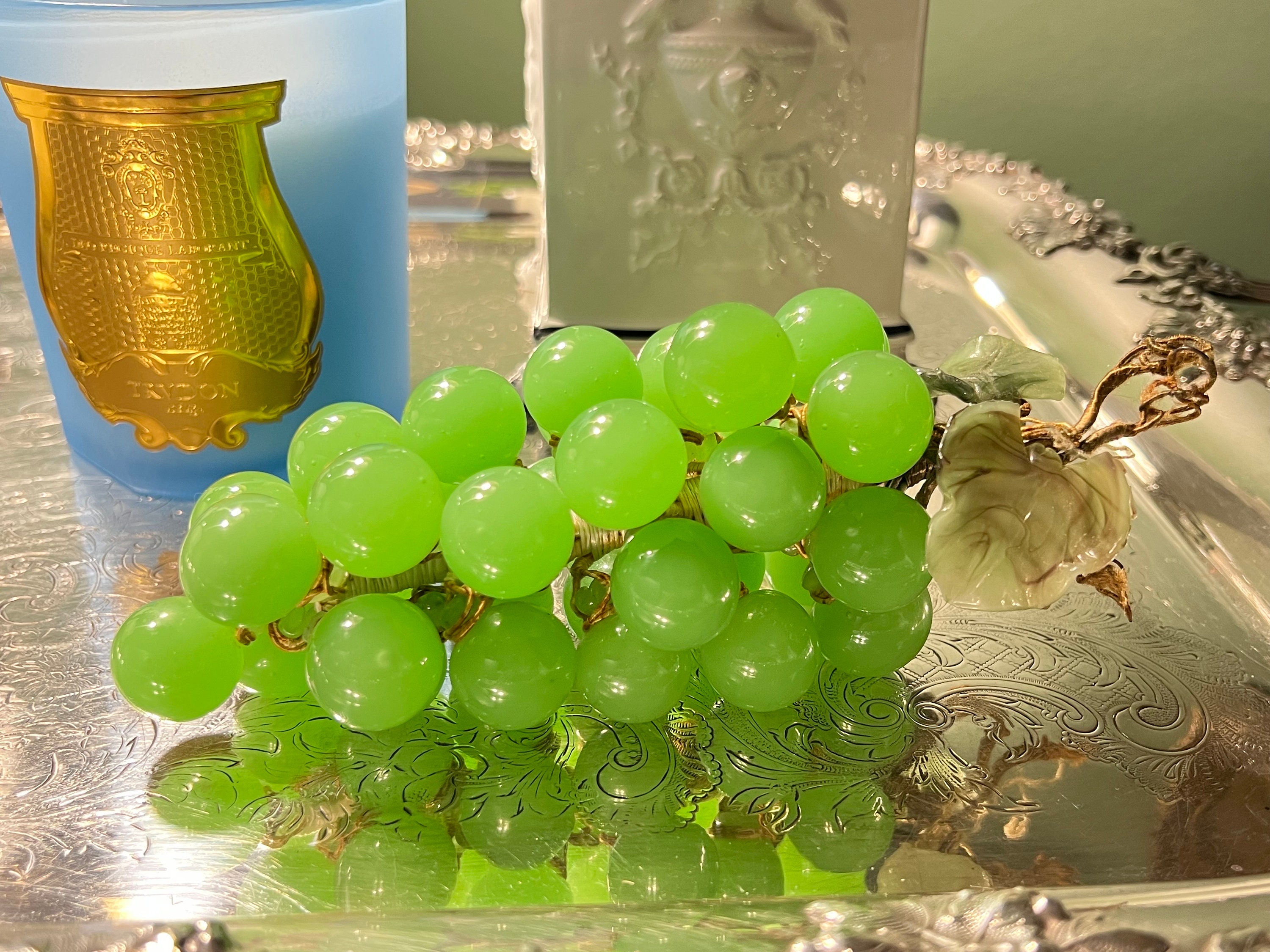 KGEZW Emerald Ice Grape Jade Bracelet Exquisite Handmade Accessories Bangles Jewelry Gift (Color : A, Size : 59-60mm) Jade Grapes - Etsy