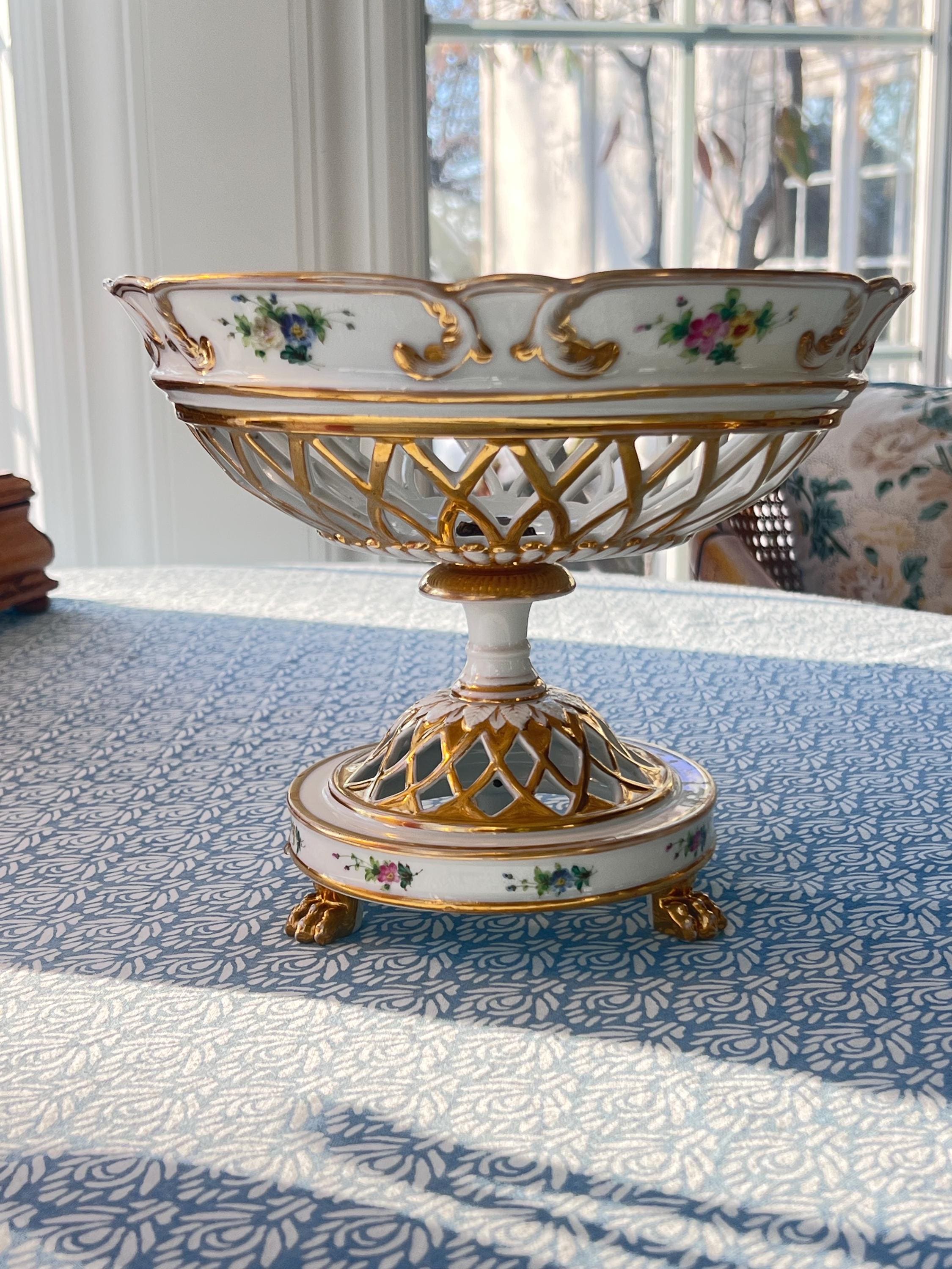 フランス ビンテージ PORCELAINE DE PARIS ブルーバード Old Paris