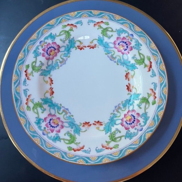4 Minton 6 1/4 Bread and Butter Plates // Hand Painted // Etsy