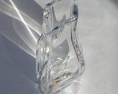 Beautiful Baccarat France crystal bud vase Lilas vase signed luxury gift table decor French crystal flower arranging