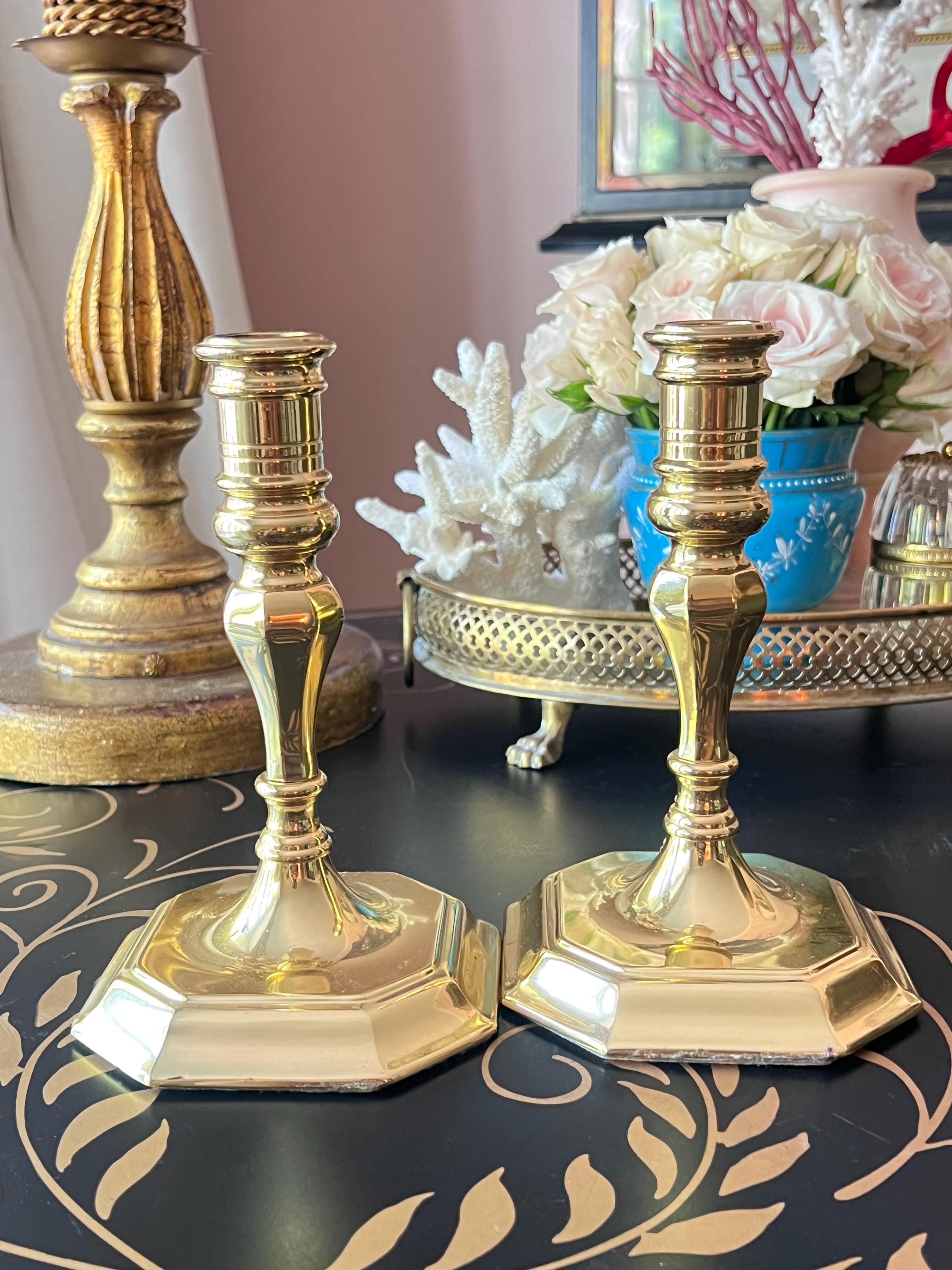 Smithsonian Baldwin Brass Candlestick - Etsy