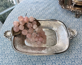 Barker Ellis Silver Co. Engraved Serving Tray Made in England - Etsy