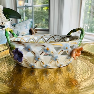 Dresden Porcelain Basket - Etsy