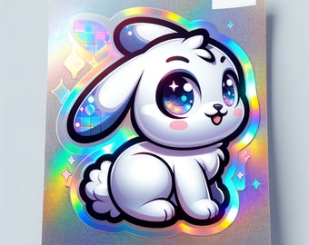 Custom Holographic Stickers Personalized Product Labels Die Cut Stickers Waterproof Vinyl Any Size / Any Shape / Any Quantity - Durable