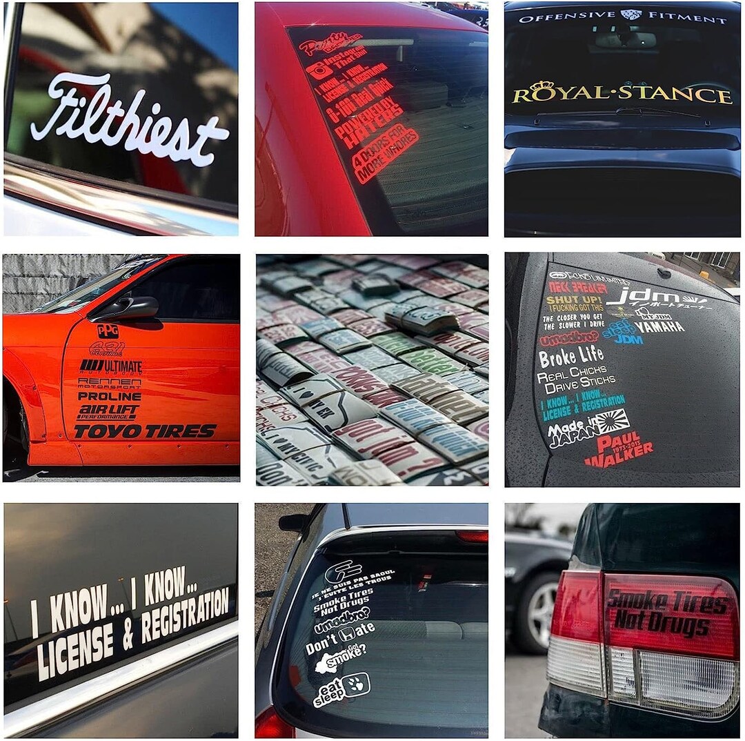 Custom Business Car Decal Vinyl Decal Stickers Pack 500 3M Etsy