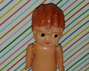 Vintage 1940s Celluloid Rose O'Neil Kewpie Doll -- Made in Japan