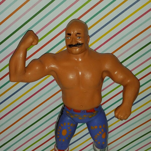 Vintage 1980s LJN Rubber WWF Iron Sheik Wrestling Figure