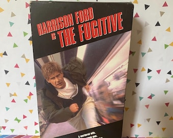 Vintage 1993 VHS Harrison Ford The Fugitive Movie Tape