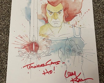 Thundercats Lion-O Hand Signed Larry Kenney Art Print