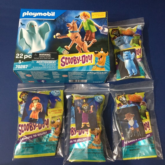 Playmobil Scooby Doo, Shaggy, and 4 Villains Figure Lot 