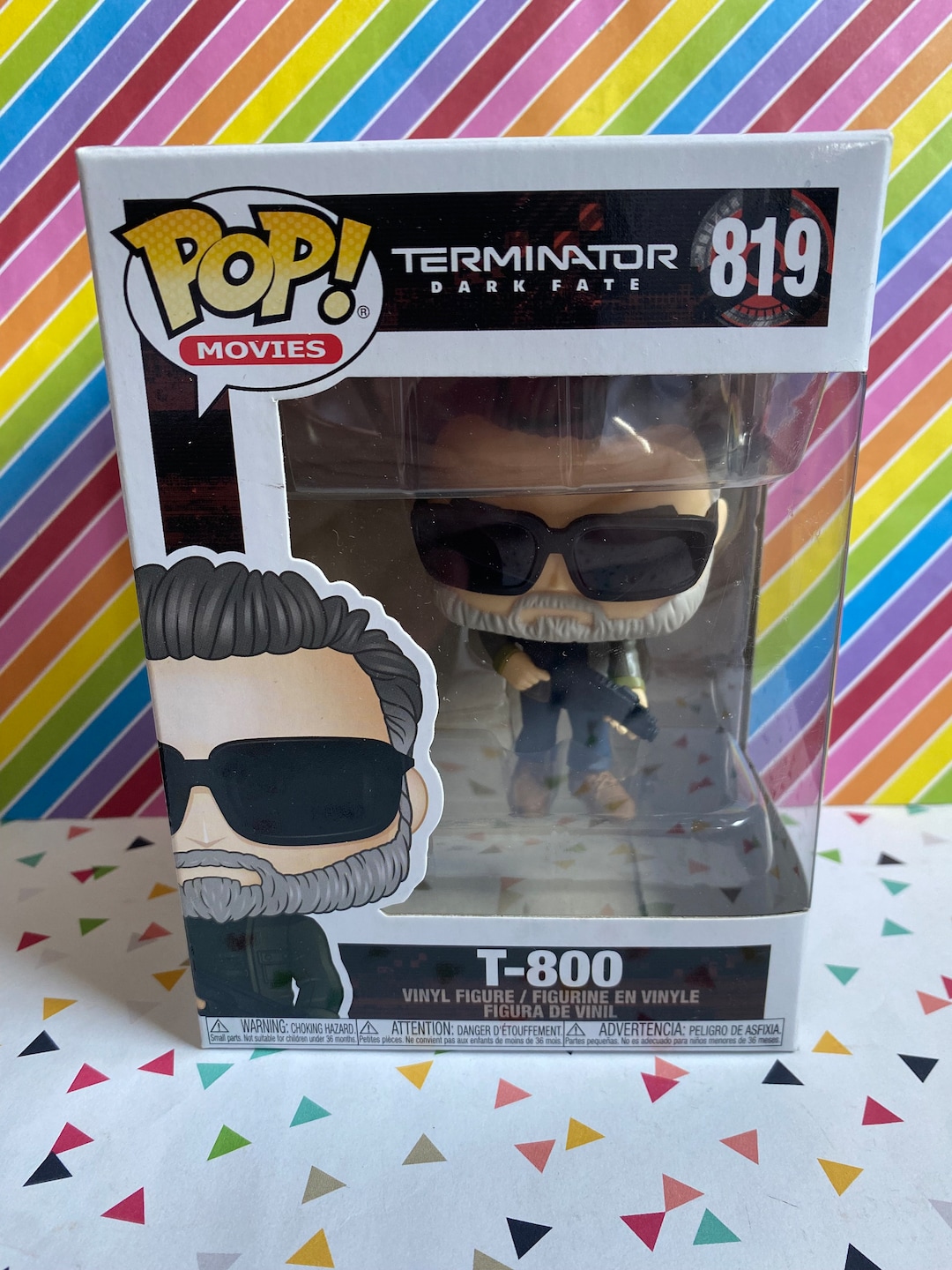 Funko Pop Terminator Dark Fate T-800 Schwarzenegger Figure Boxed 819 - Etsy