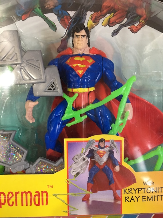 Vintage 1996 Hasbro DC Comics Total Justice Carded Superman Figure