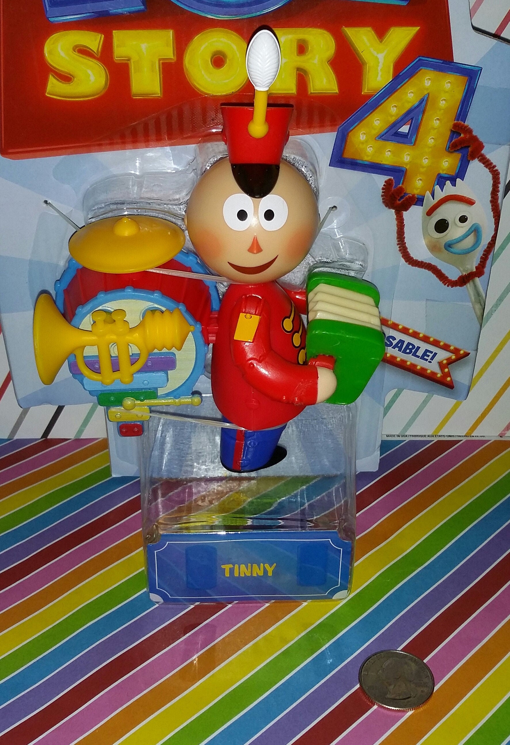 New Disney Pixar Toy Story 4 Tinny Marching Band Posable Poseable Action Figure New Disney Pixar Toy Story 4 Tinny Marching Band Posable Poseable Action Figure