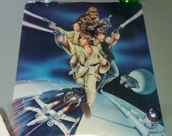 Star Wars Dawn Cascade Give Away Well USED Wall Posters Ken Goldammer Art