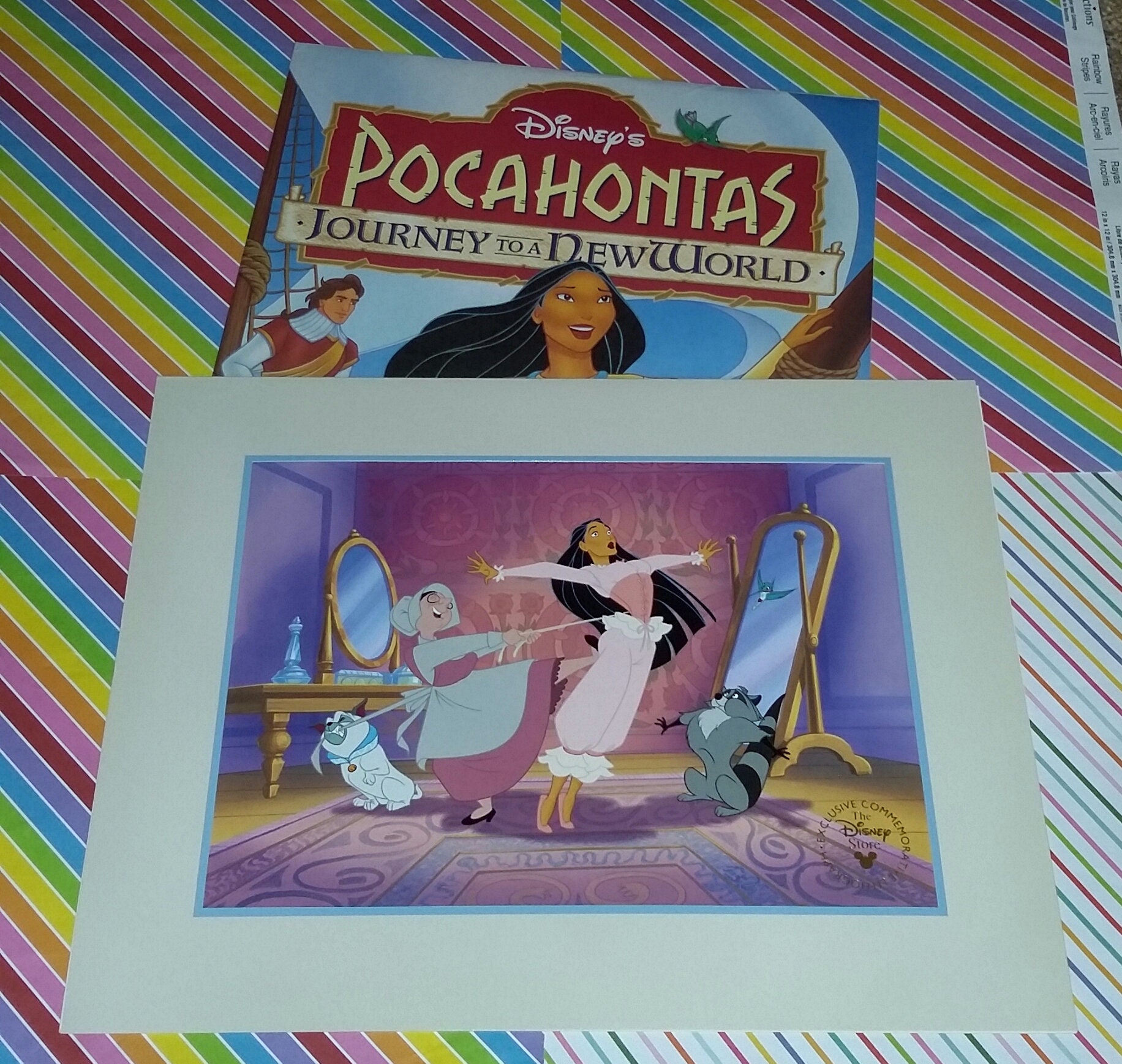 Disney Store Exclusive Commemorative Pocahontas Lithograph - Etsy