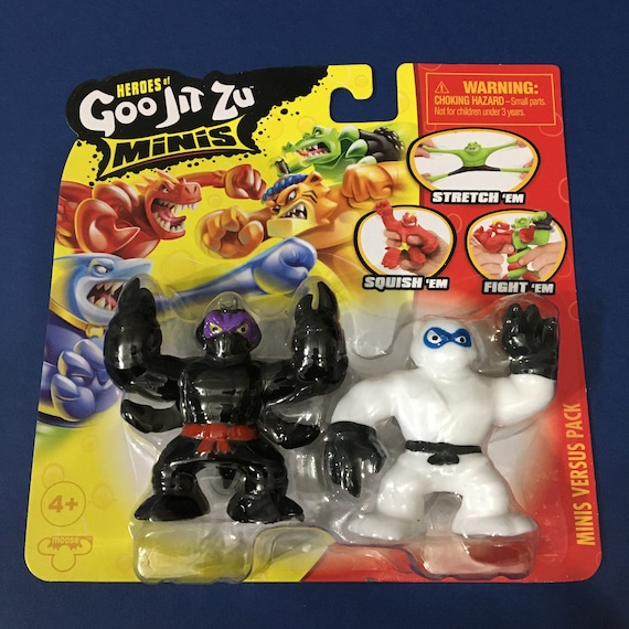 Set of 3 Carded Heroes of Goo Jit Zu Minis Figures Wrestlers - Etsy