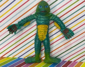 Vintage 1970s Ahi Creature from the Black Lagoon Bendy Figure (Broken Wire)