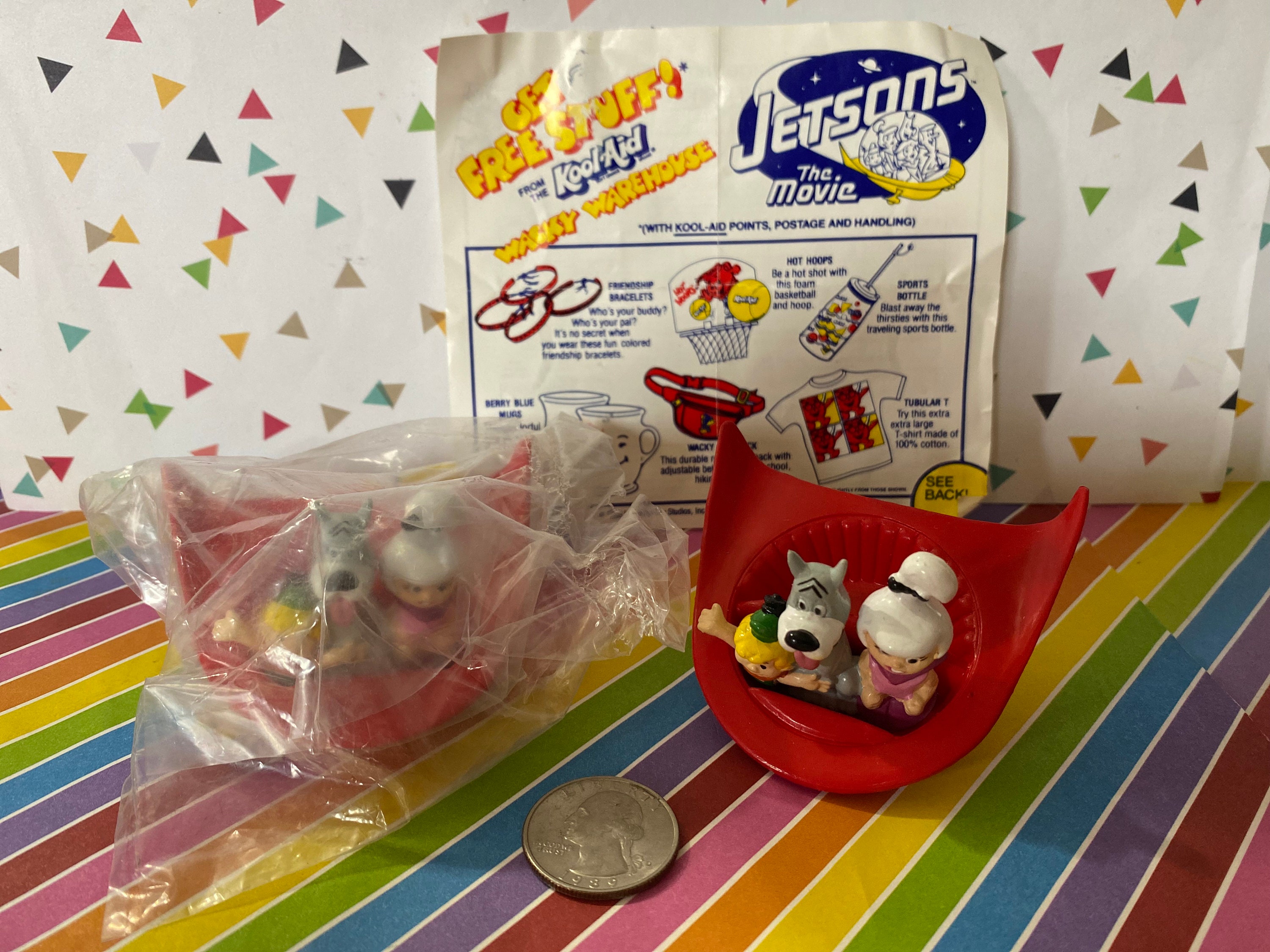 Vintage 1990 Sealed Kool Aid Hanna Barbera Jetsons Mail Away PVC
