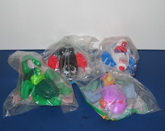 Vintage set of 4 Sealed McDonald's 1994 Spiderman Vehicles