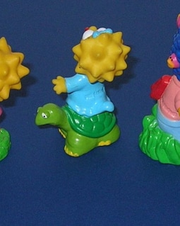 Vintage Burger King Set of 5 1990 Simpsons Kid's Club Premiums
