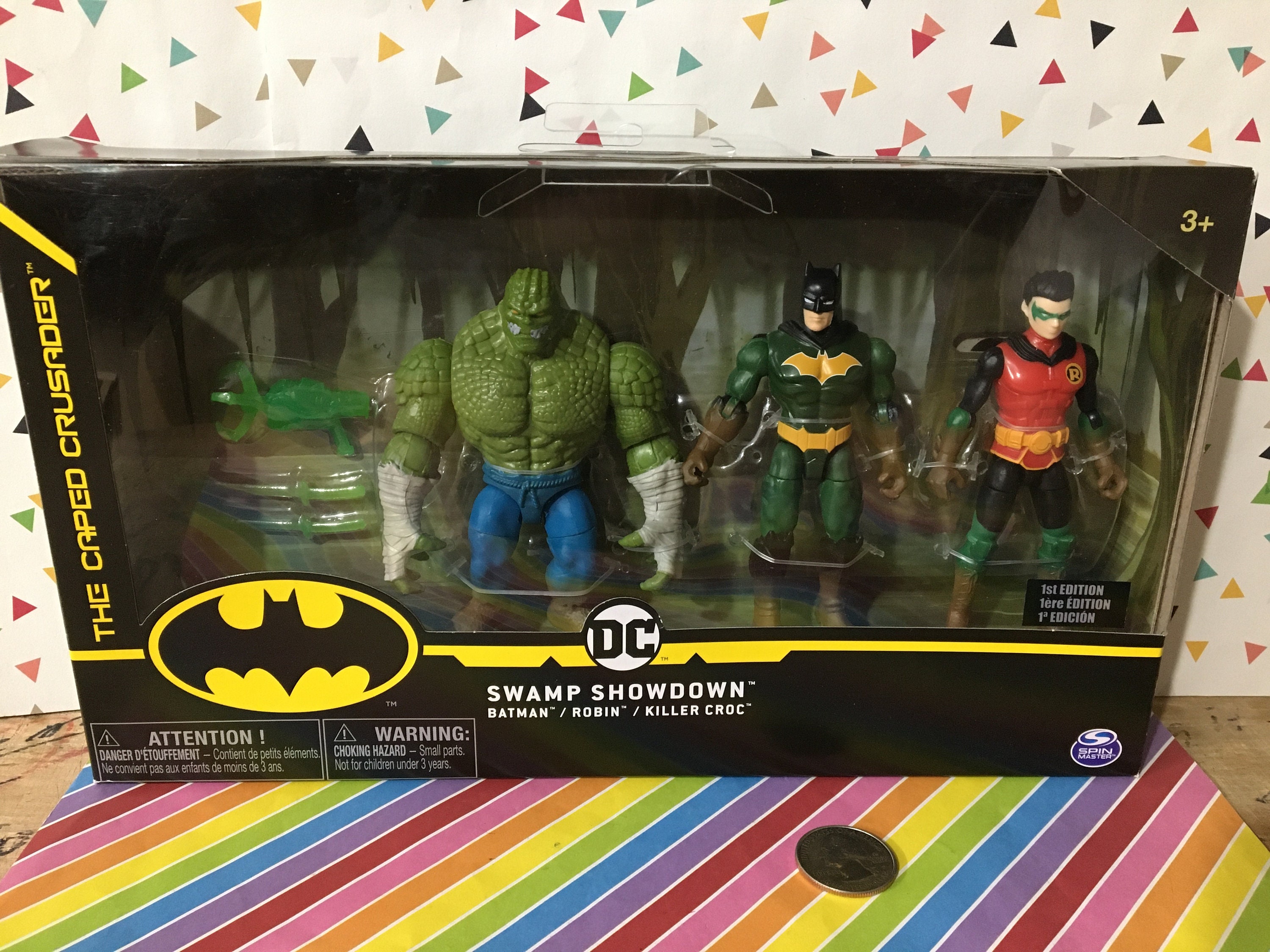 Boxed Swamp Showdown Creature Chaos Batman Robin and Killer Croc