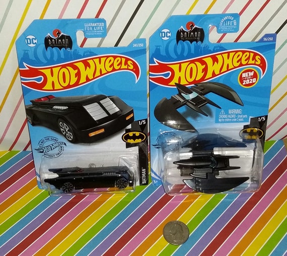 Hot Wheels Batman the Animated Series Batmobile and Batplane Carded -   Denmark