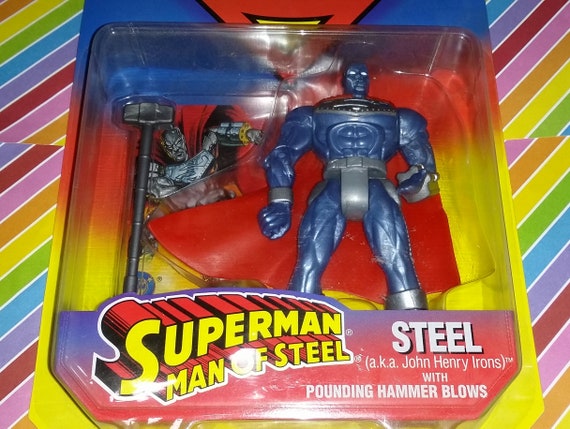 Vintage 1995 Kenner Superman Man of Steel John Henry Irons Carded