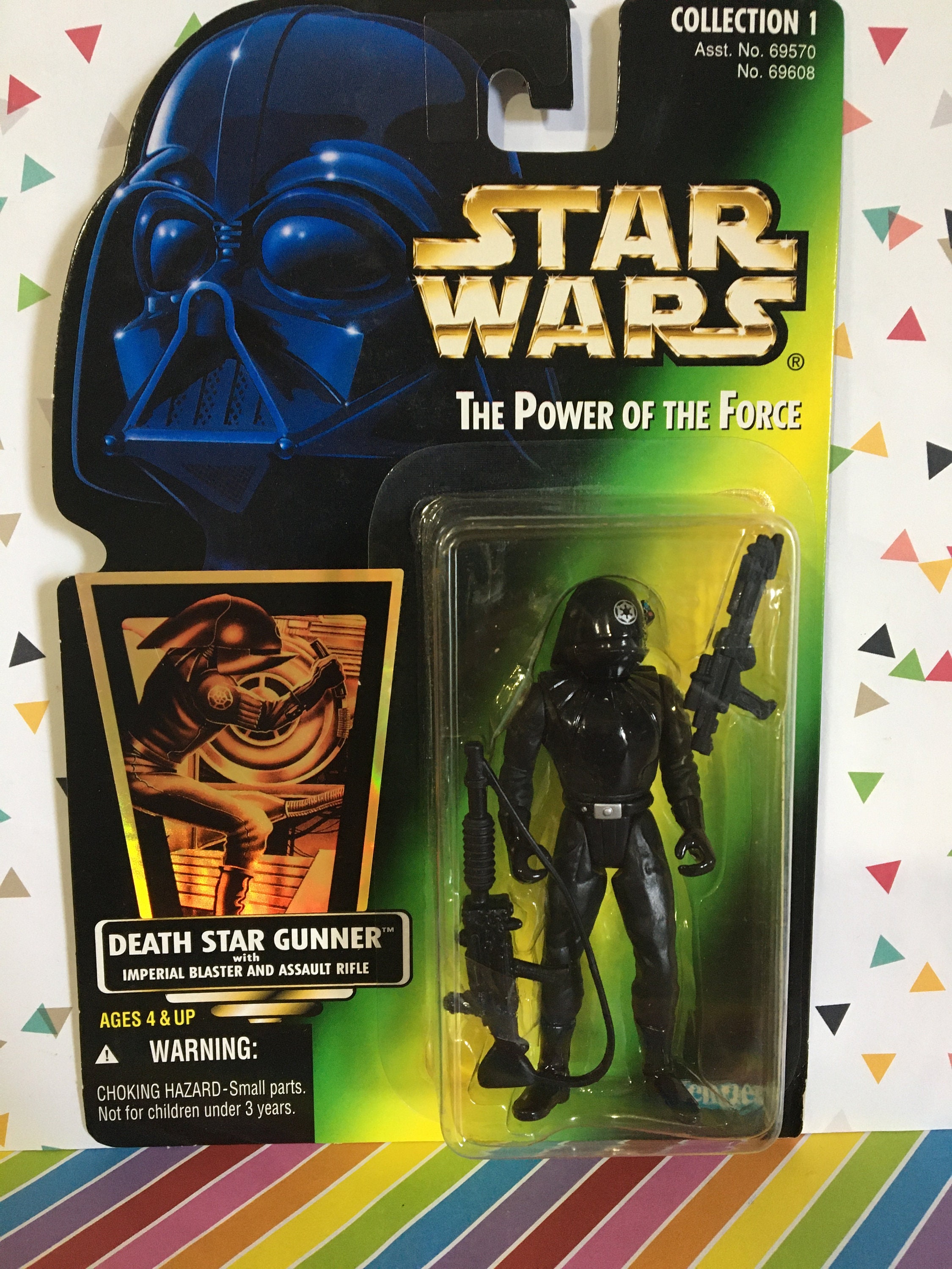Star Wars Kenner POTF 2 Death Star Gunner Green Carded Figure - Etsy