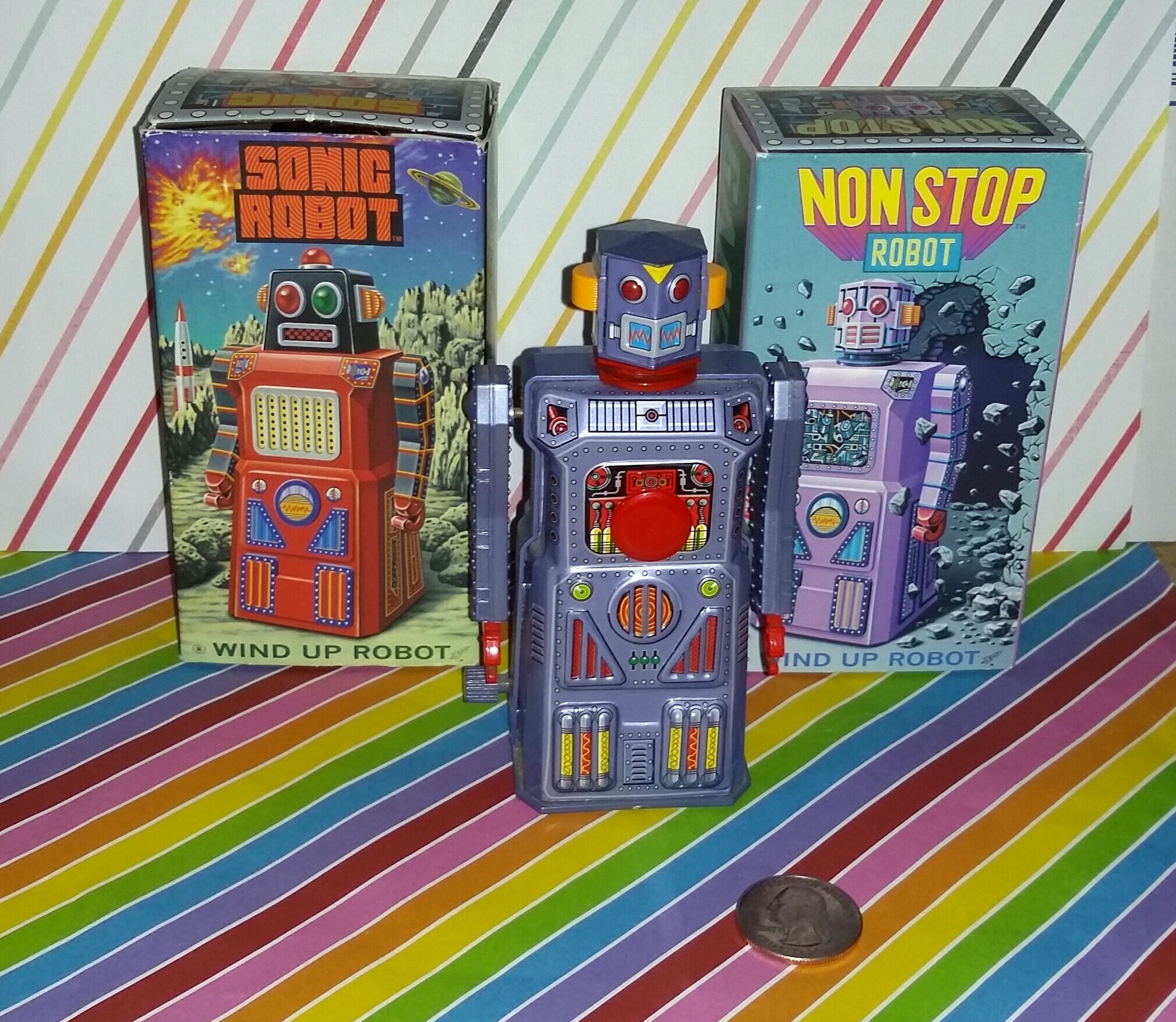 Vintage Lot of 3 1997 Masadaya Gang of Five Windup Robots - Etsy