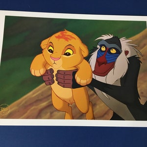 Disney Store Exclusive Diamond Edition Set of 4 Lion King Lithograph Print Portfolio image 7