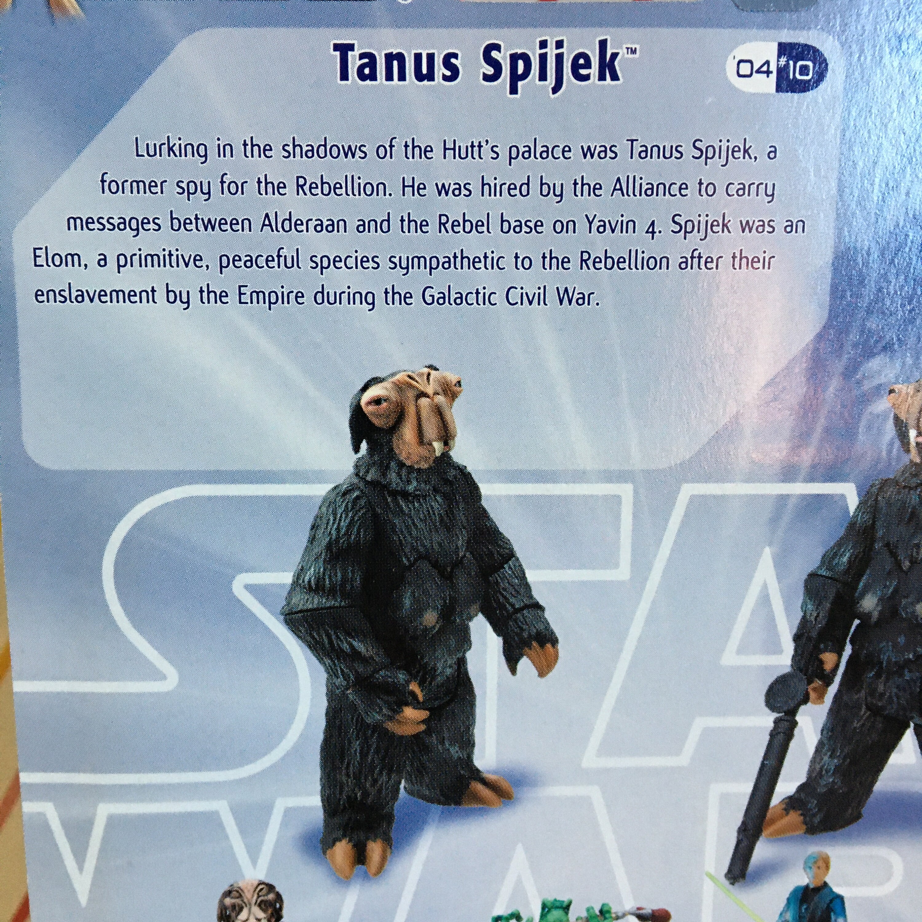 Carded Hasbro Star Wars Return of the Jedi Tanus Spijek Figure 