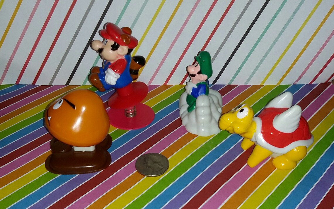 Vintage Set of 4 1989 Mcdonald's Nintendo Toys super Etsy