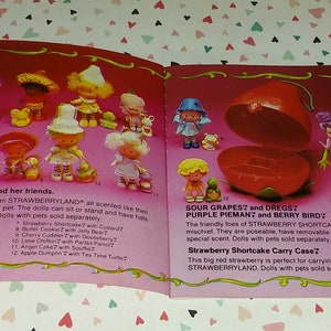 Vintage 1980's Strawberry Shortcake Kenner Doll Complete Booklet image 2