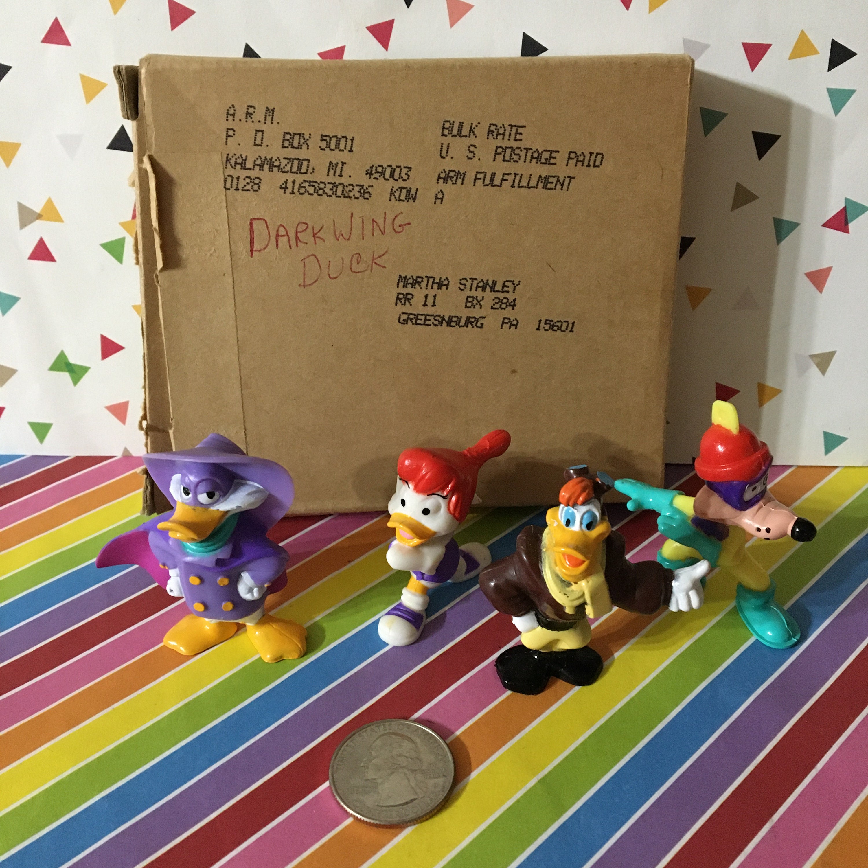 Vintage 1990s Kellogg's Disney Afternoon Darkwing Duck Set in the