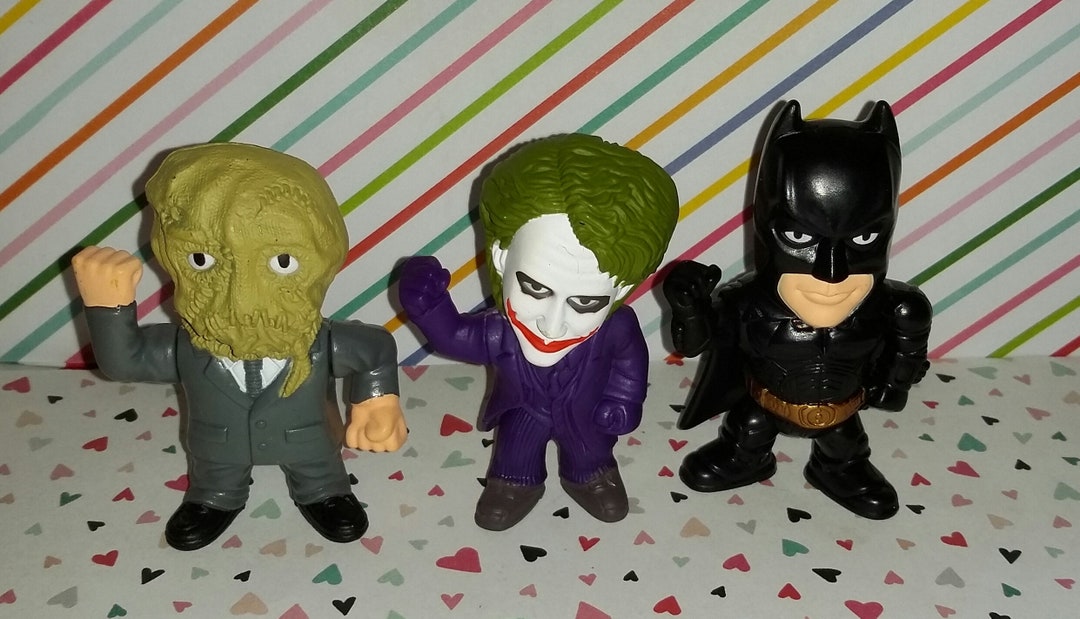 THE LOSER★リキュールディスペンサー★置物★人形★バレルマン★ジョーク Lot of 3 Cereal Premium Dark Night-- Batman, Joker, and Scarecrow