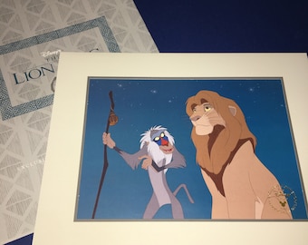 Disney Store Exclusive 1995 Lion King Lithograph Print